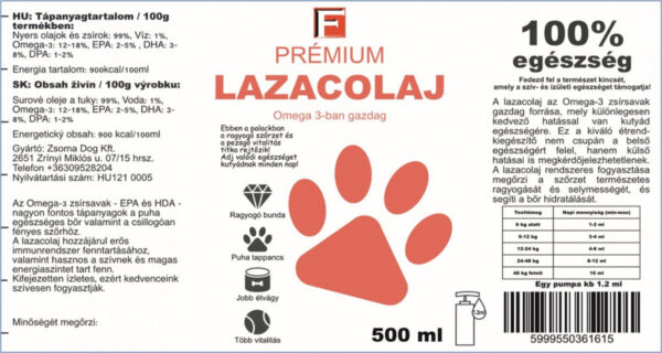 Feedfull Prémium lazacolaj 500ml - Image 2